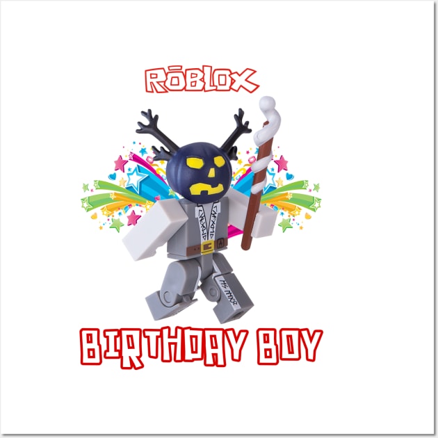 The Birthday Boy - Roblox Wall Art by SusieTeeCreations